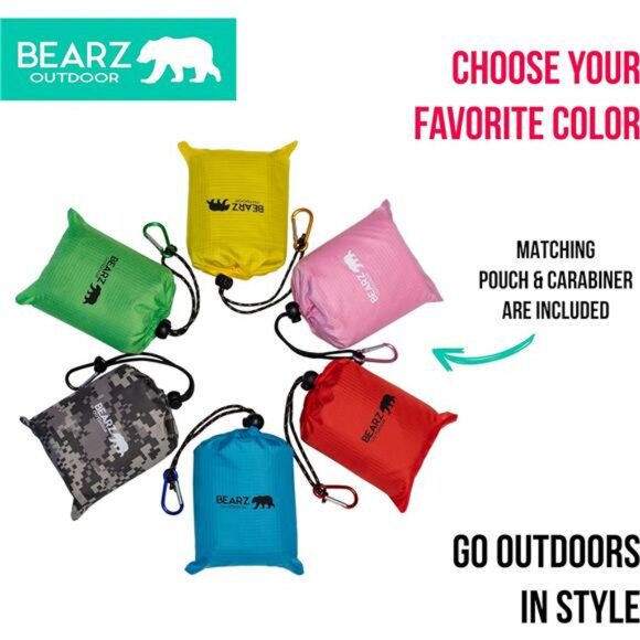 Pocket Blanket - Waterproof Picnic Blanket, Compact Travel Blanket, Waterproof - Picture 5 of 7